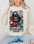 90s Retro Winter Babe Sweatshirt | Embroidered Crewneck