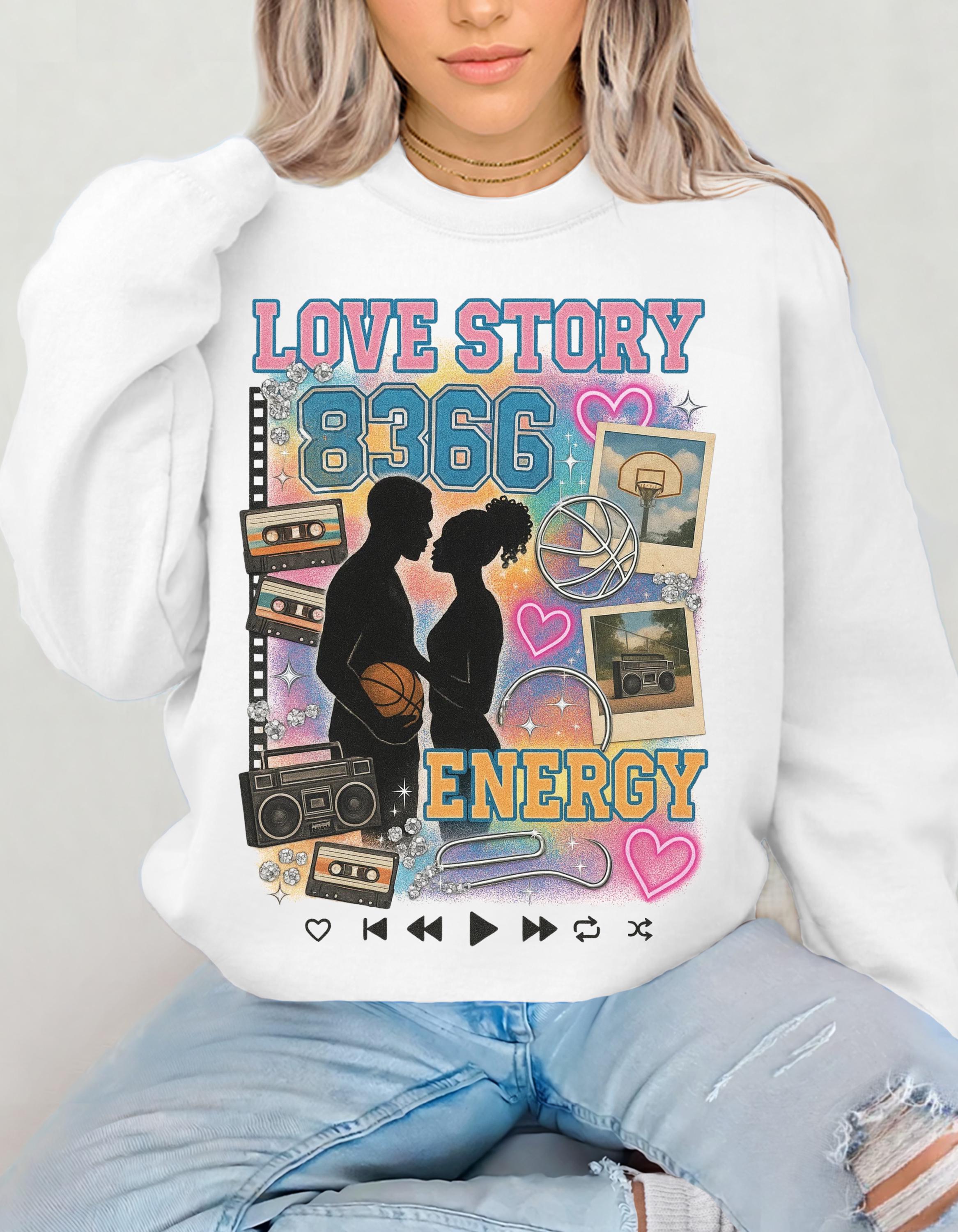 Love & Basketball silhouette couple Sweatshirt | 90s Black Love, Retro Hoops Romance