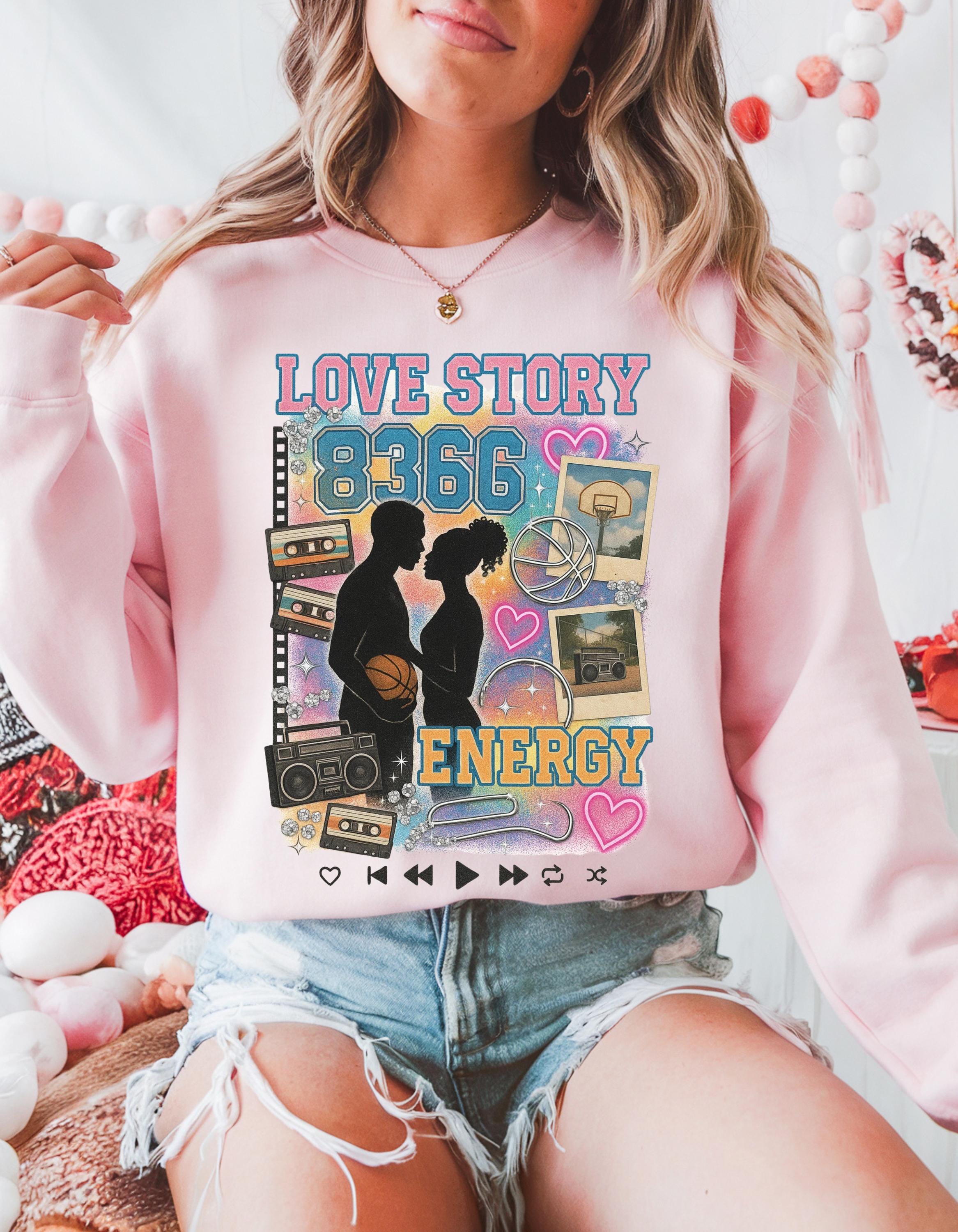 Love & Basketball silhouette couple Sweatshirt | 90s Black Love, Retro Hoops Romance