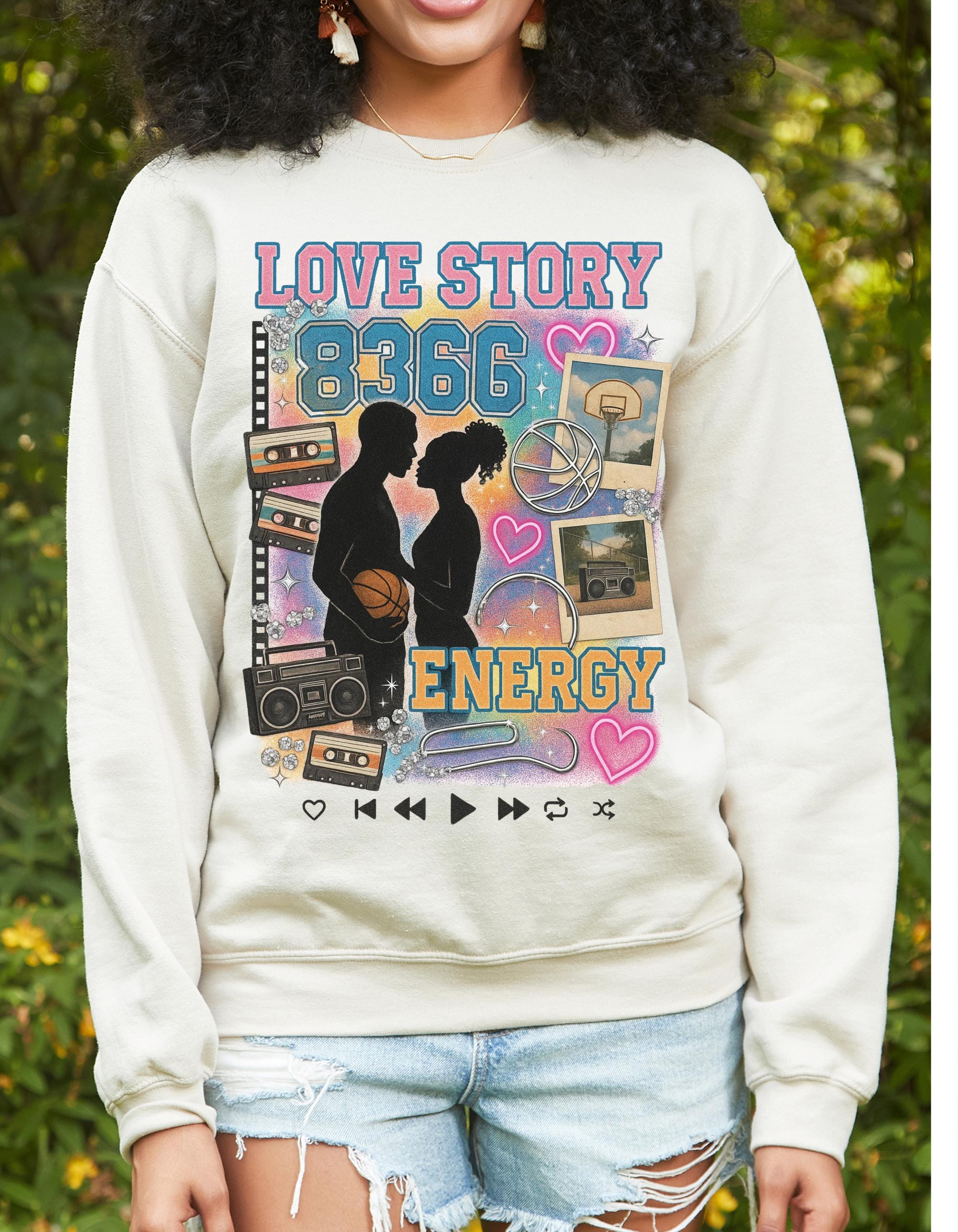 Love & Basketball silhouette couple Sweatshirt | 90s Black Love, Retro Hoops Romance