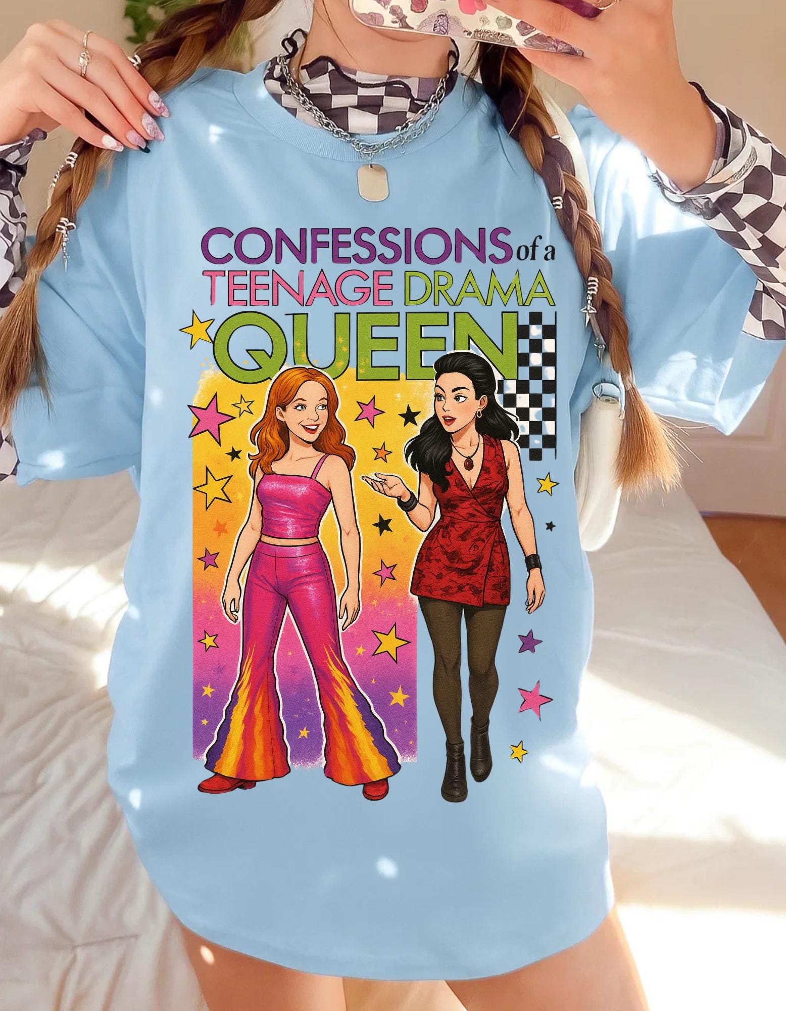 Teenage Drama Queen Graphic T-Shirt | Y2K Fashion Tee