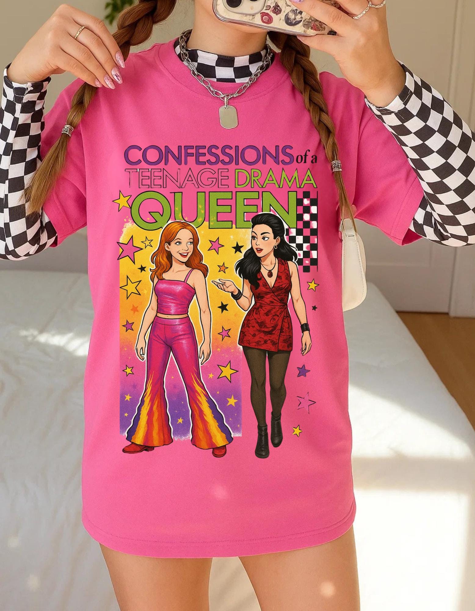 Teenage Drama Queen Graphic T-Shirt | Y2K Fashion Tee