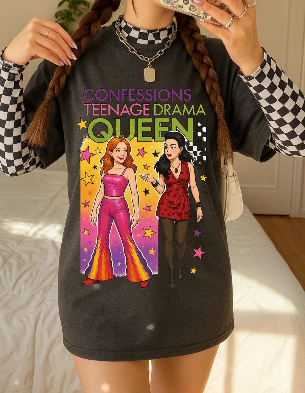 Teenage Drama Queen Graphic T-Shirt | Y2K Fashion Tee