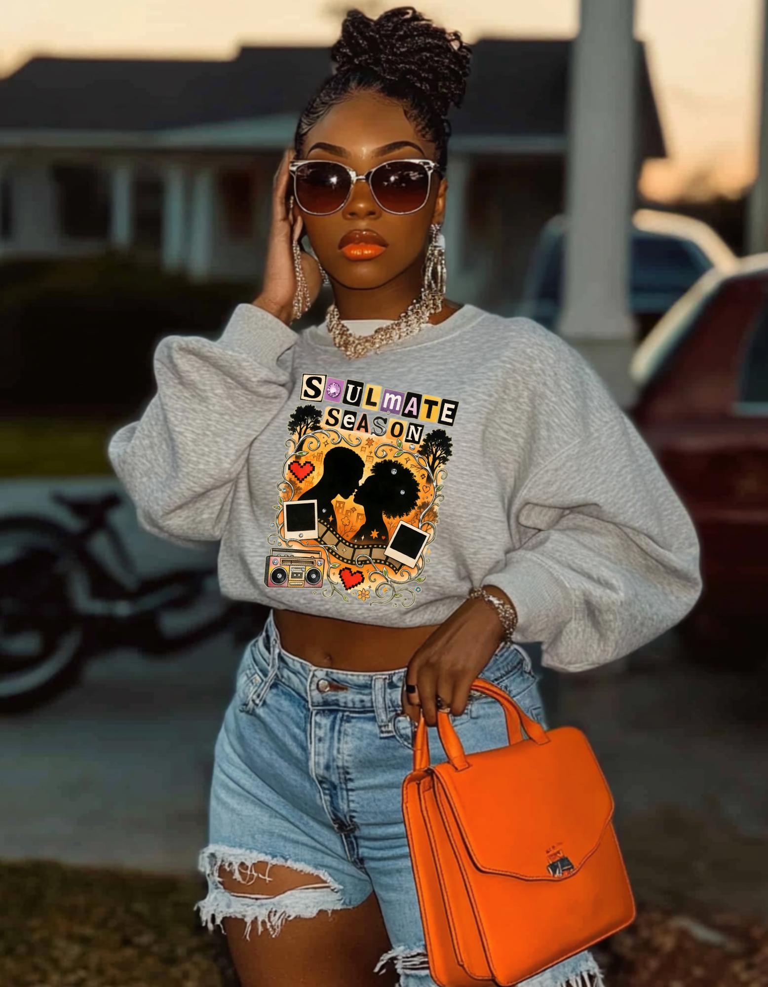 Black Love Sweatshirt: Soulmate Season Unisex Crewneck