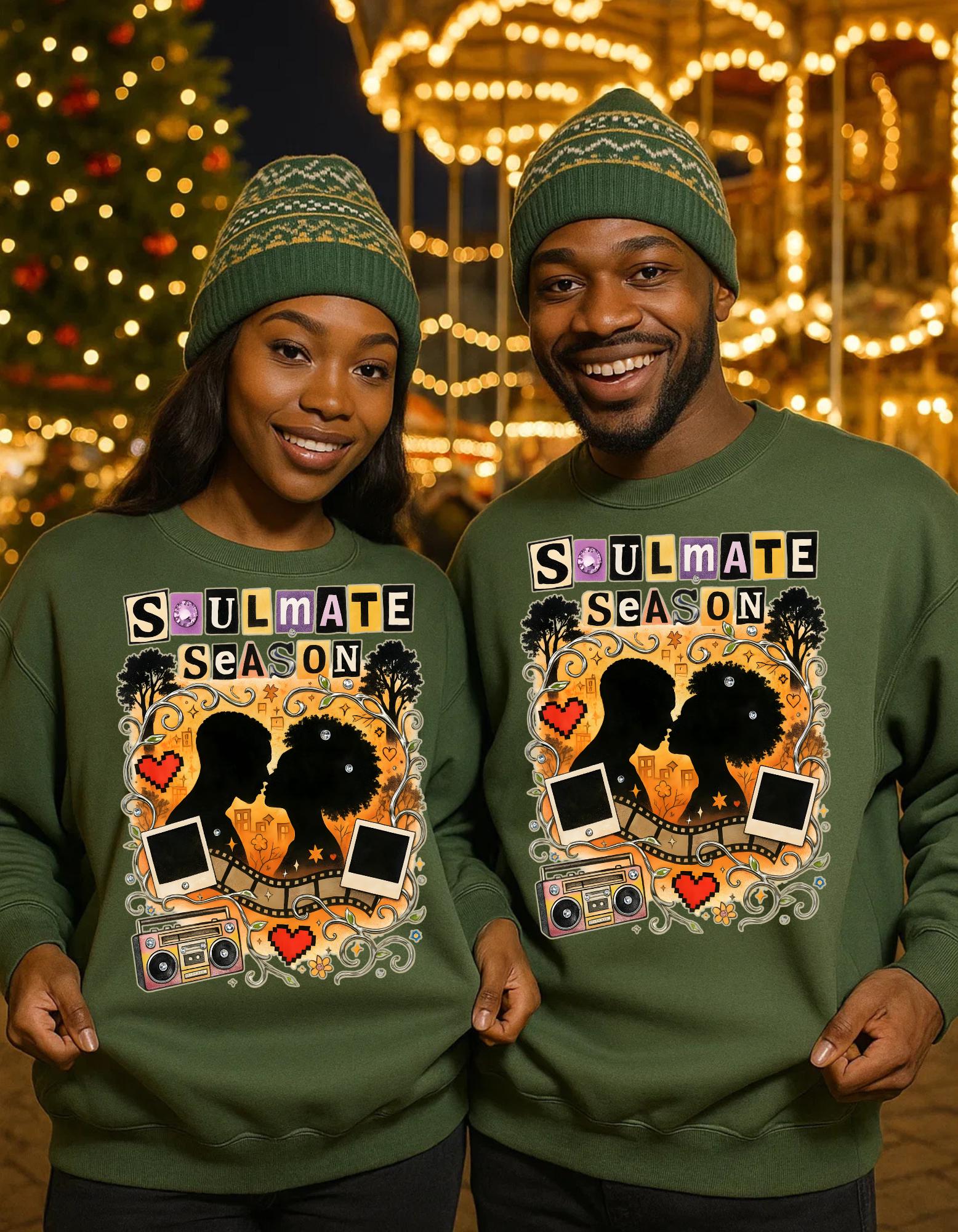 Black Love Sweatshirt: Soulmate Season Unisex Crewneck