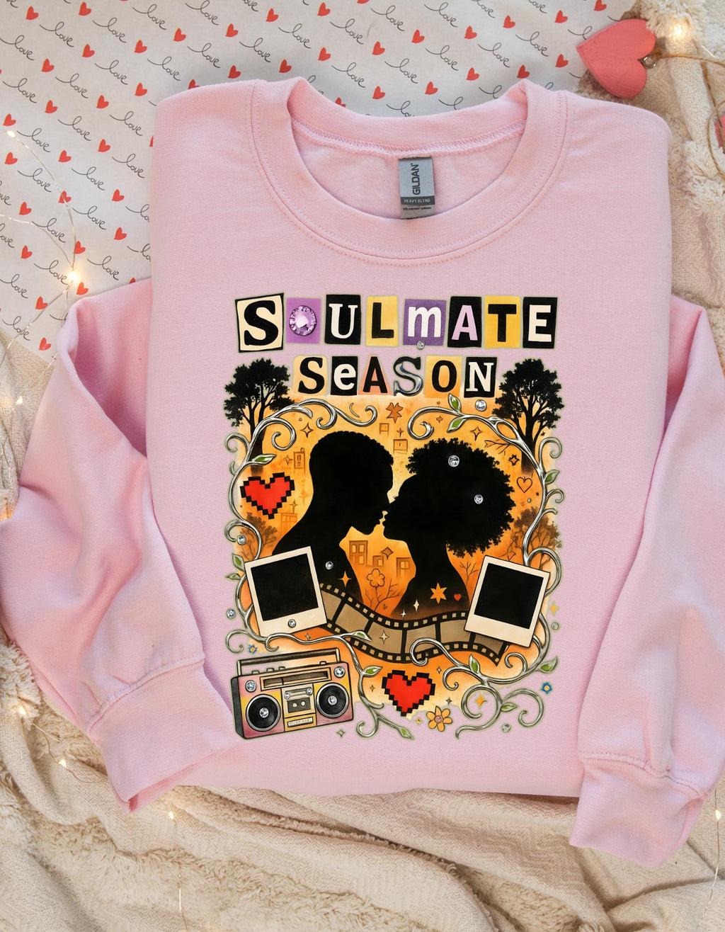 Black Love Sweatshirt: Soulmate Season Unisex Crewneck