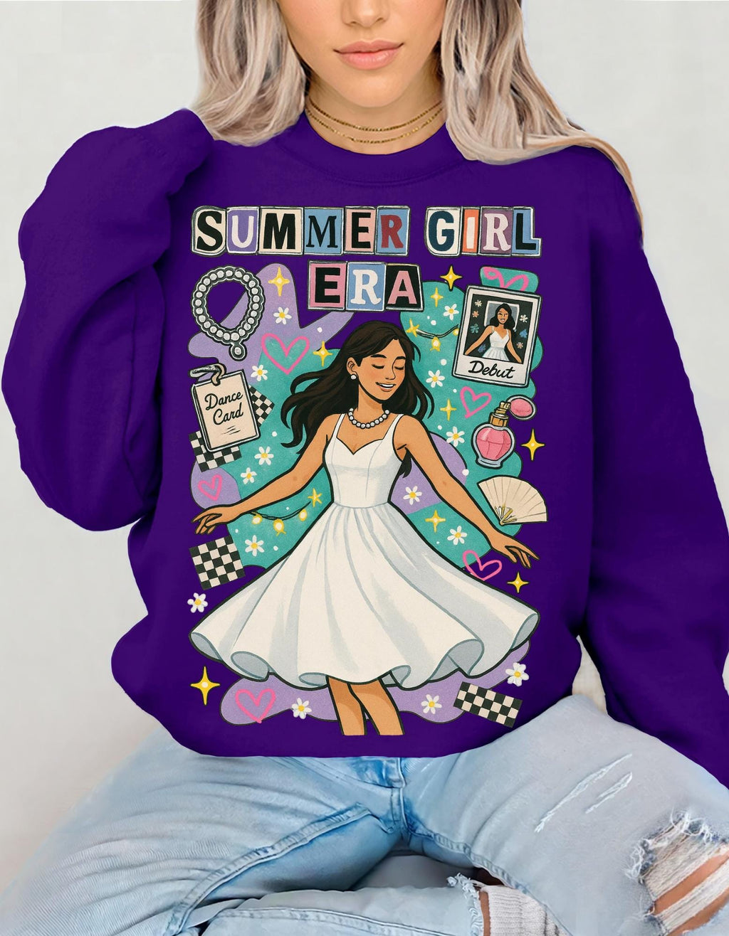 Bookish Rivals to Lovers Embroidered Crewneck Sweatshirt
