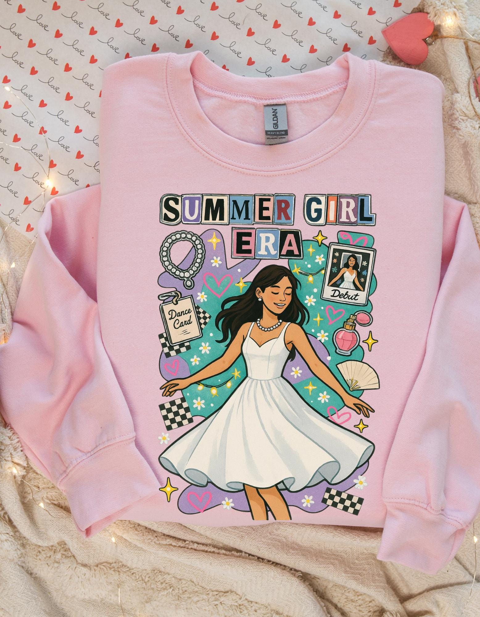 Bookish Rivals to Lovers Embroidered Crewneck Sweatshirt