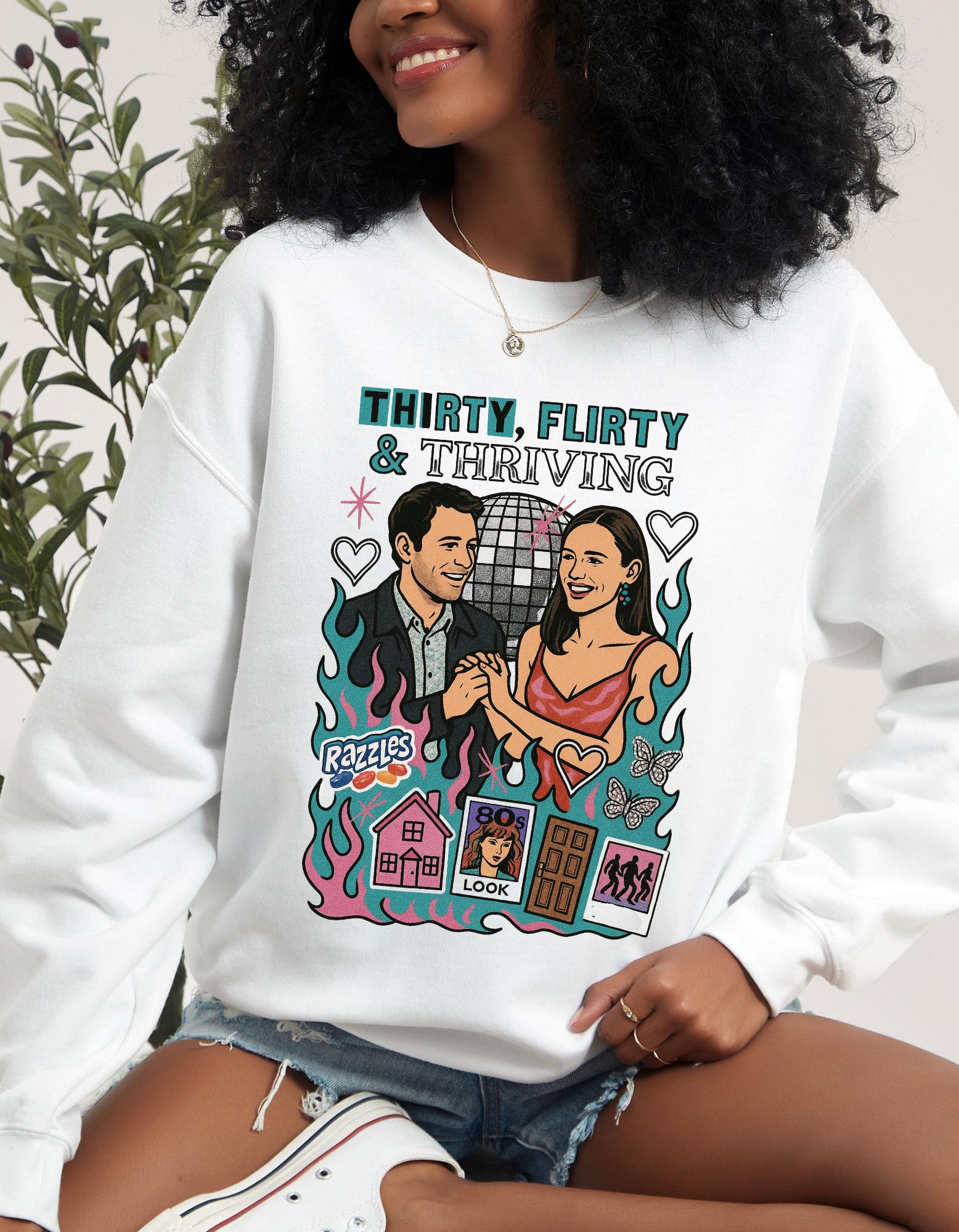 Wish Millennial Romcom Flirty Valentine Sweatshirt 30s Vibe Movie Fan Pullover Gift