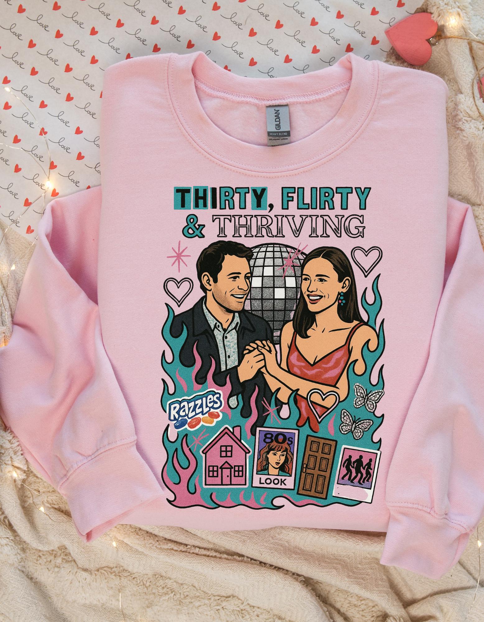 Wish Millennial Romcom Flirty Valentine Sweatshirt 30s Vibe Movie Fan Pullover Gift