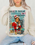Desert Santa Sweatshirt: Millennial Holiday Humor Crewneck