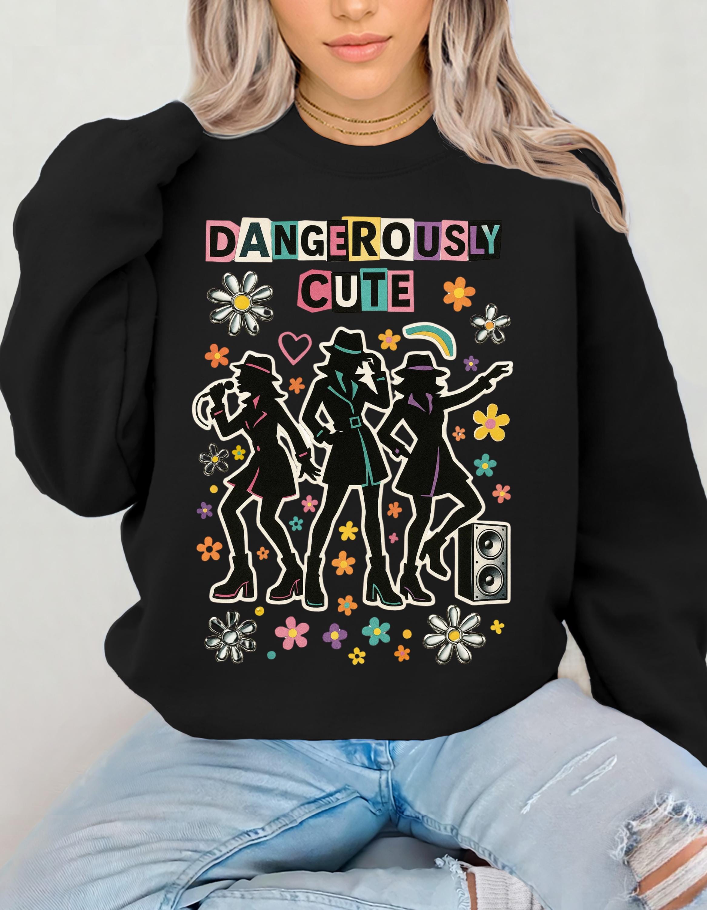 Y2K Spy Girls Graphic Sweatshirt - Retro 2000s Crewneck
