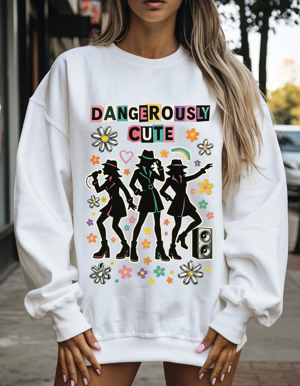 Y2K Spy Girls Graphic Sweatshirt - Retro 2000s Crewneck