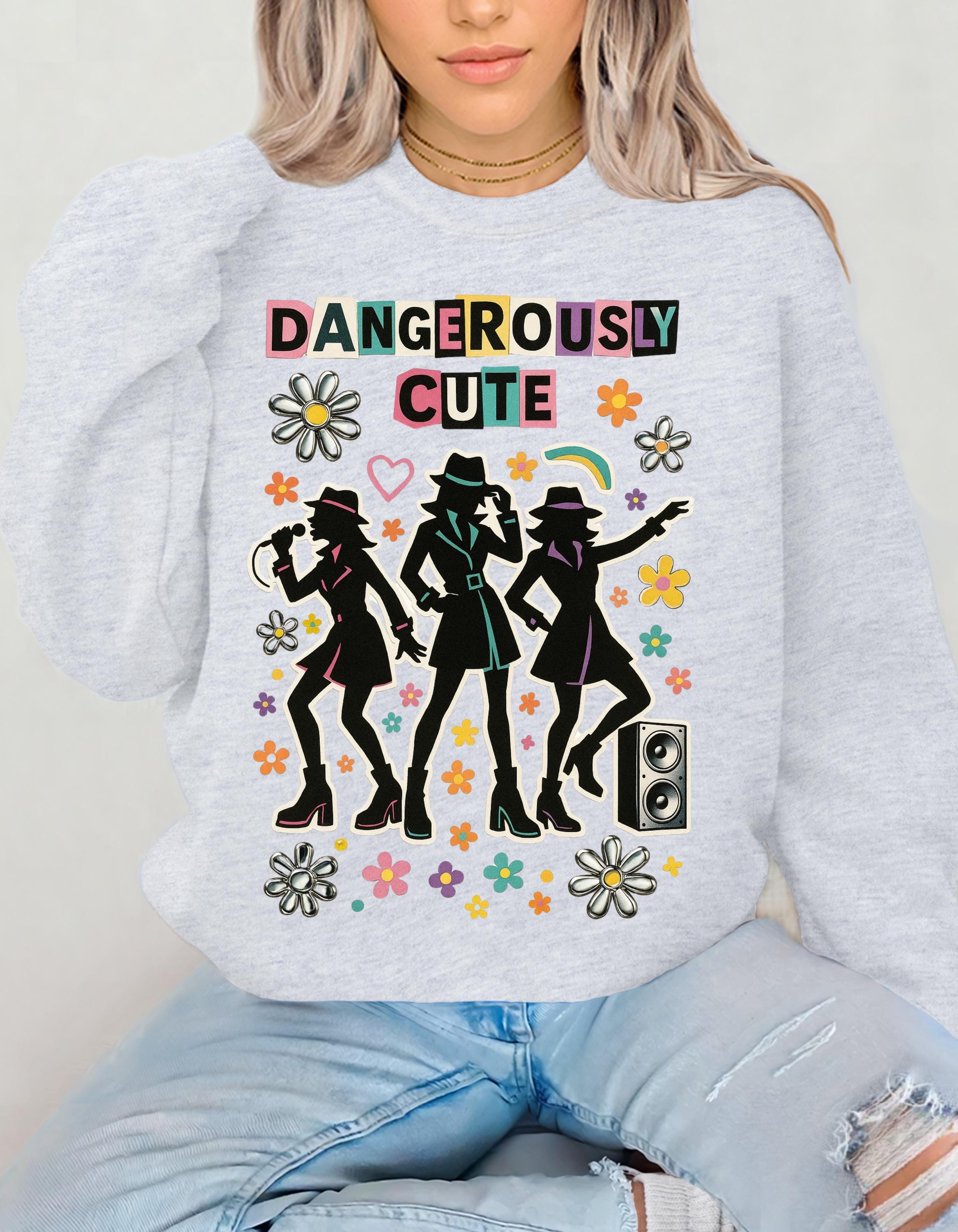 Y2K Spy Girls Graphic Sweatshirt - Retro 2000s Crewneck