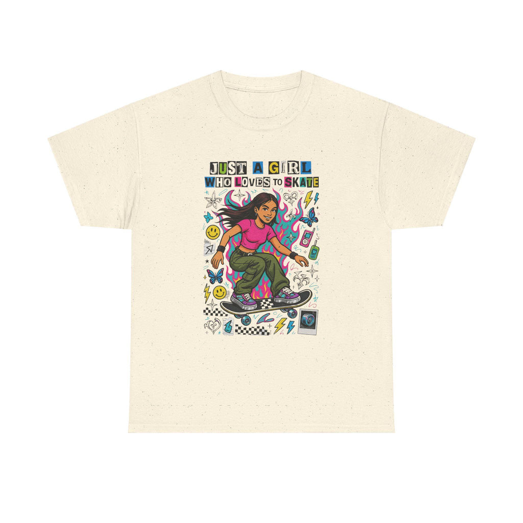 Vintage 90s Skateboard Girl T-Shirt | Retro Skater Tee | Grunge Streetwear