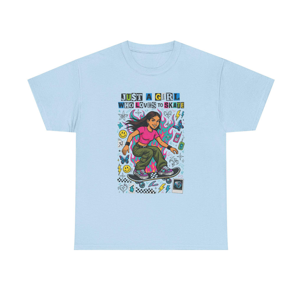 Vintage 90s Skateboard Girl T-Shirt | Retro Skater Tee | Grunge Streetwear