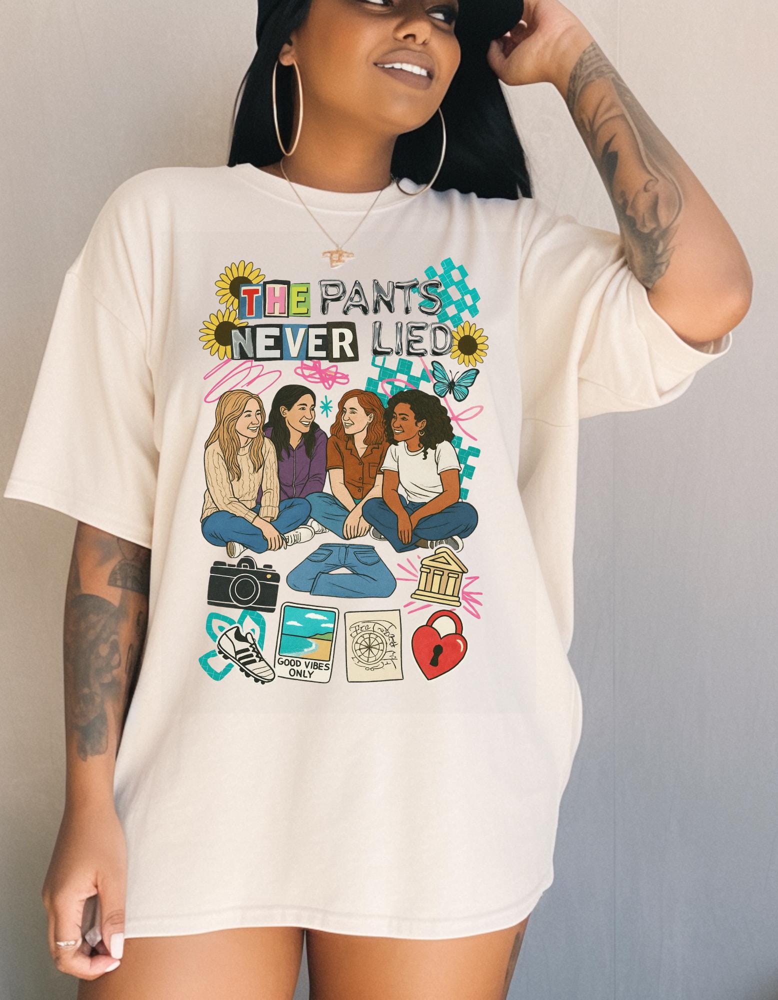 The Pants Never Ever Lied Sisterhood Tee Best Friends Friendship Book Shirt Gift BFF Unisex Top
