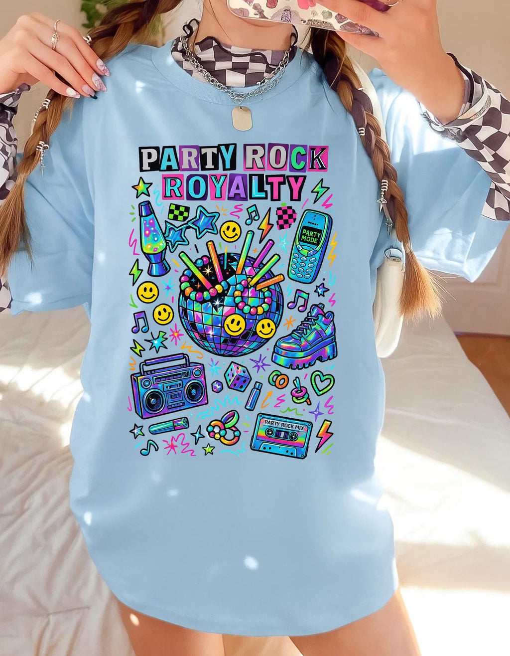 Party Rock Royalty T-Shirt | Retro EDM Dance Music Tee