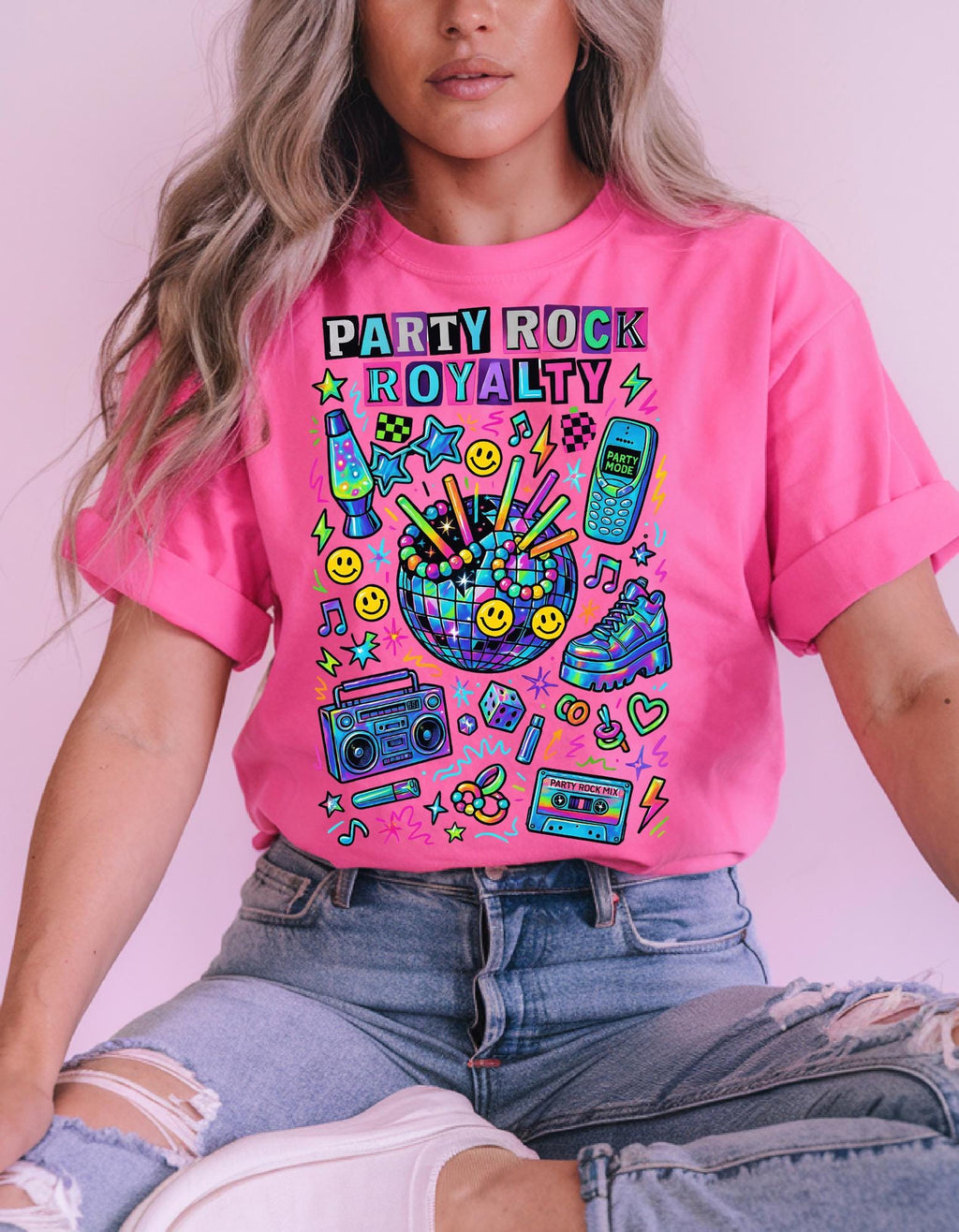 Party Rock Royalty T-Shirt | Retro EDM Dance Music Tee