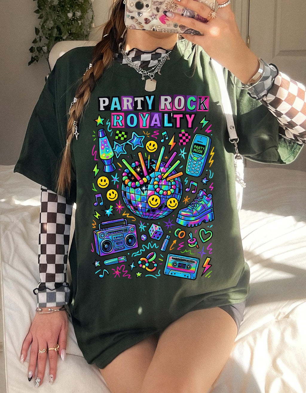 Party Rock Royalty T-Shirt | Retro EDM Dance Music Tee