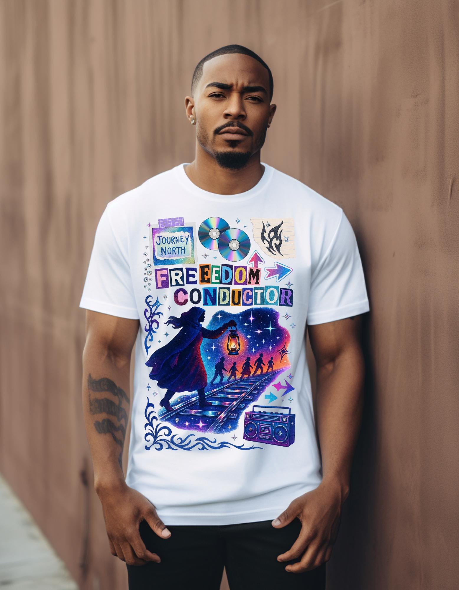 Freedom Conductor T-Shirt | Black History Month Harriet Unisex Tee | Civil Rights Activist Apparel