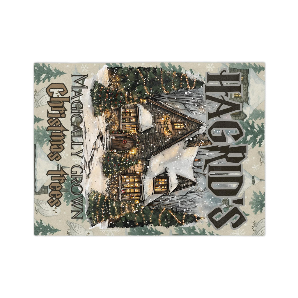 Winter Wonderland Christmas Tree Farm Vintage Holiday Crewneck Blanket - Cozy Cottage Throw Gift