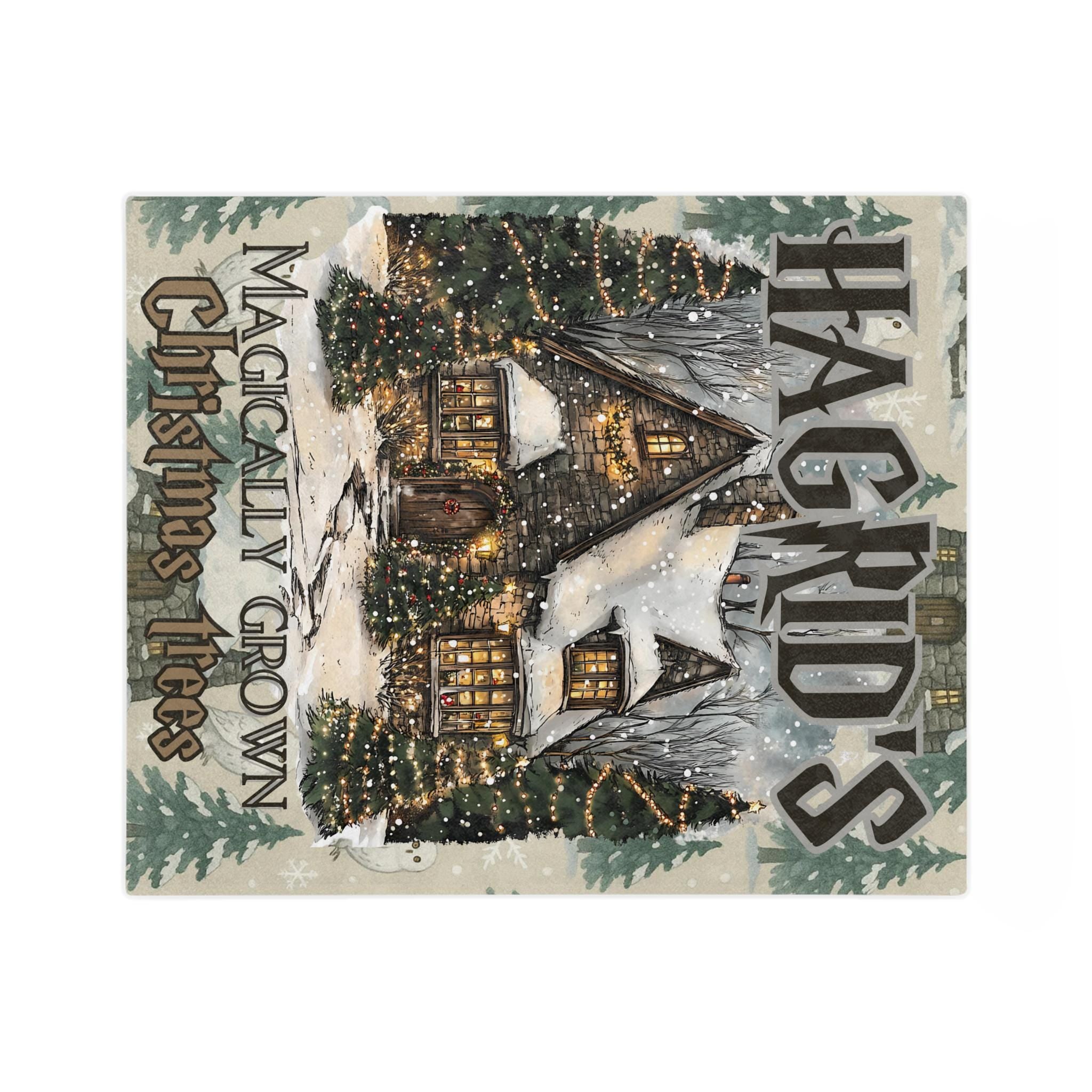 Winter Wonderland Christmas Tree Farm Vintage Holiday Crewneck Blanket - Cozy Cottage Throw Gift