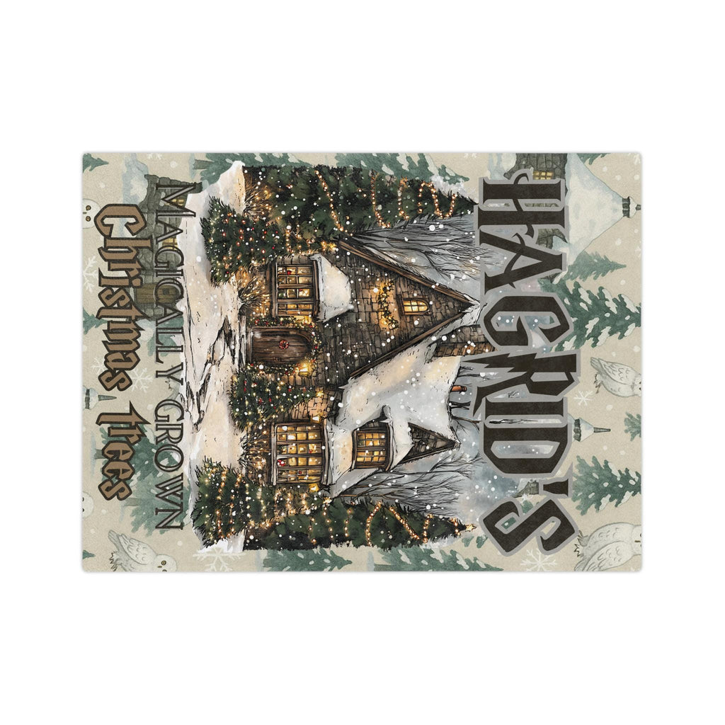 Winter Wonderland Christmas Tree Farm Vintage Holiday Crewneck Blanket - Cozy Cottage Throw Gift