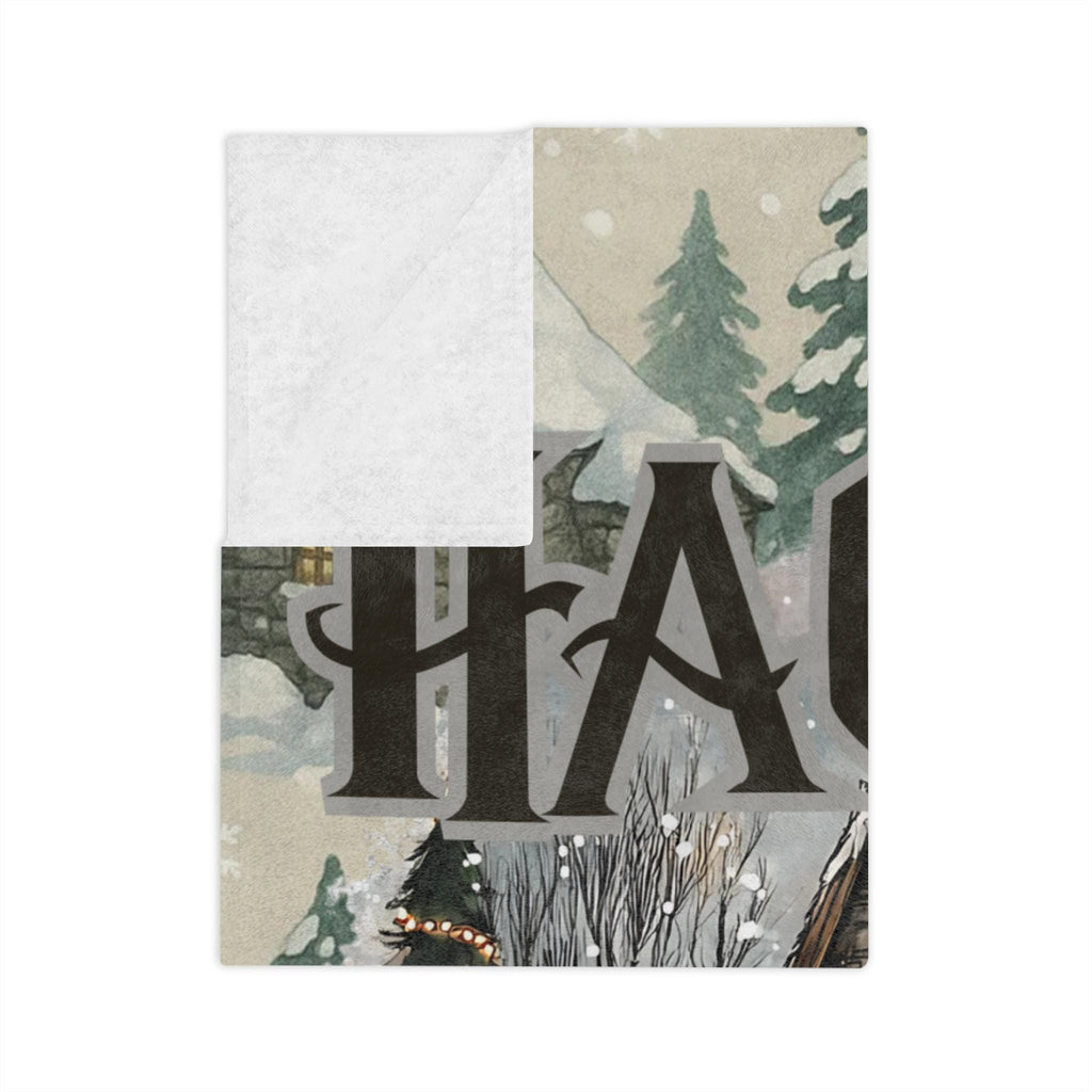 Winter Wonderland Christmas Tree Farm Vintage Holiday Crewneck Blanket - Cozy Cottage Throw Gift