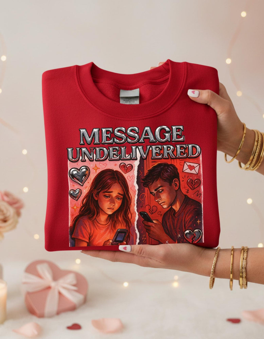 Secret Crush Sadness Graphic Sweatshirt | Things I Never Said Sidekick Message Crewneck