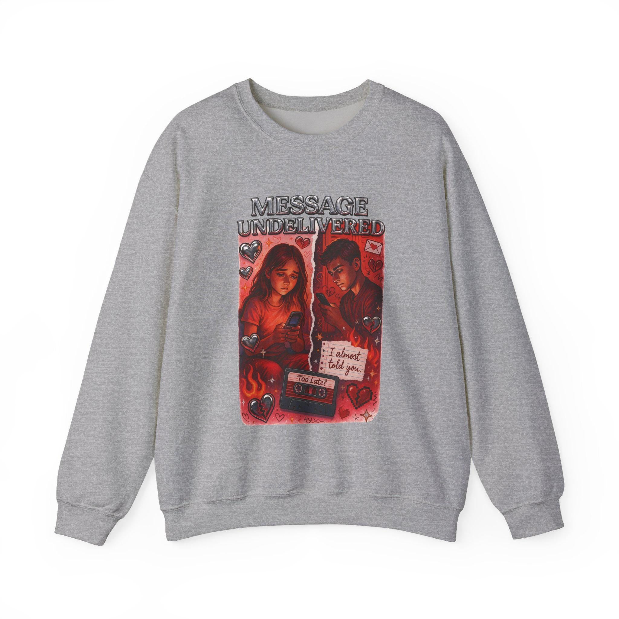 Secret Crush Sadness Graphic Sweatshirt | Things I Never Said Sidekick Message Crewneck