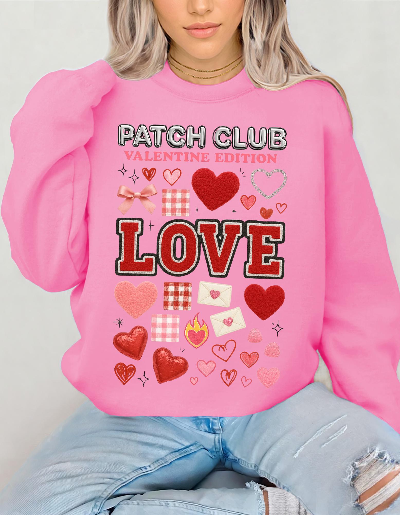 Valentine's Day Crewneck Sweatshirt | Patch Club Love Edition