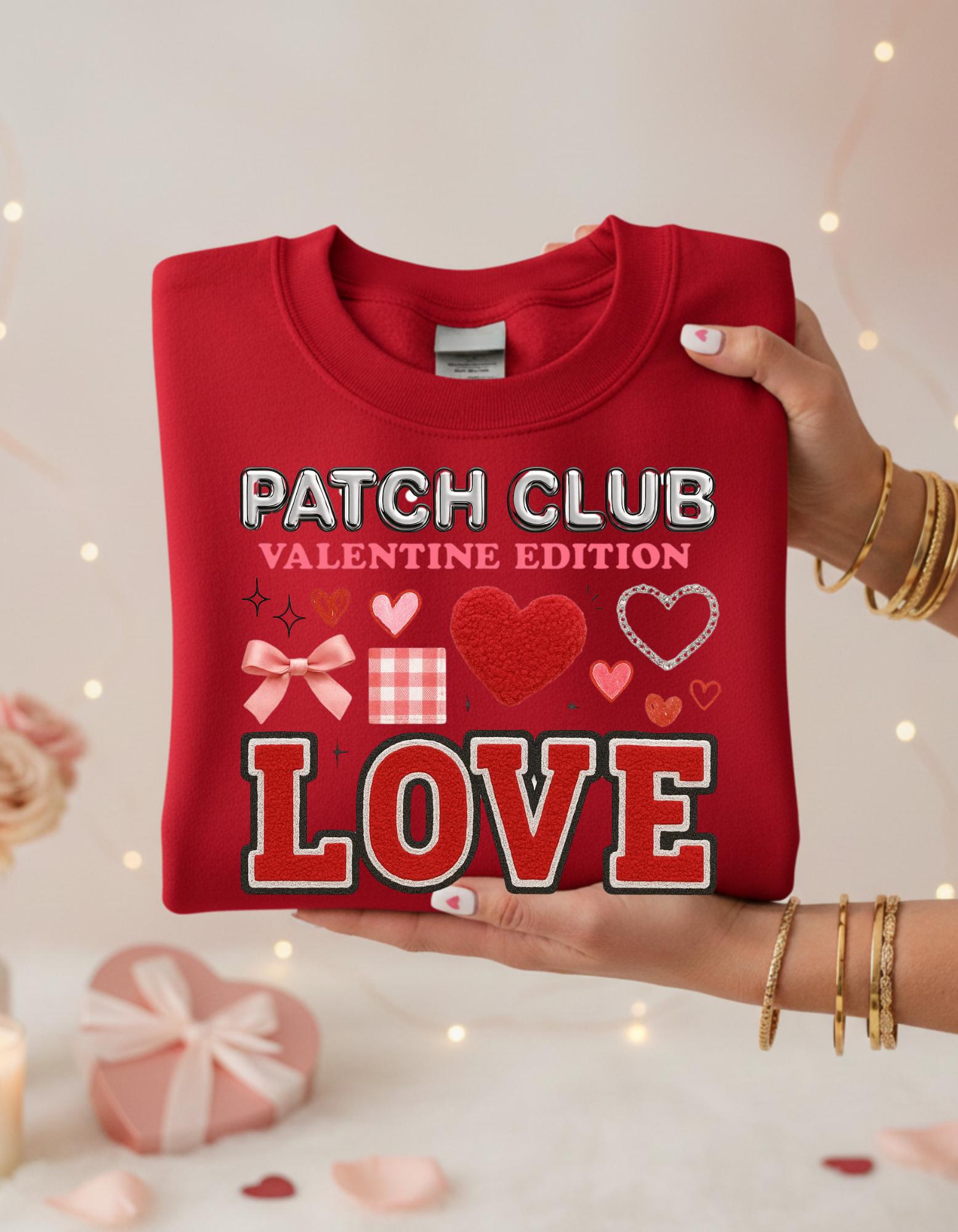 Valentine's Day Crewneck Sweatshirt | Patch Club Love Edition