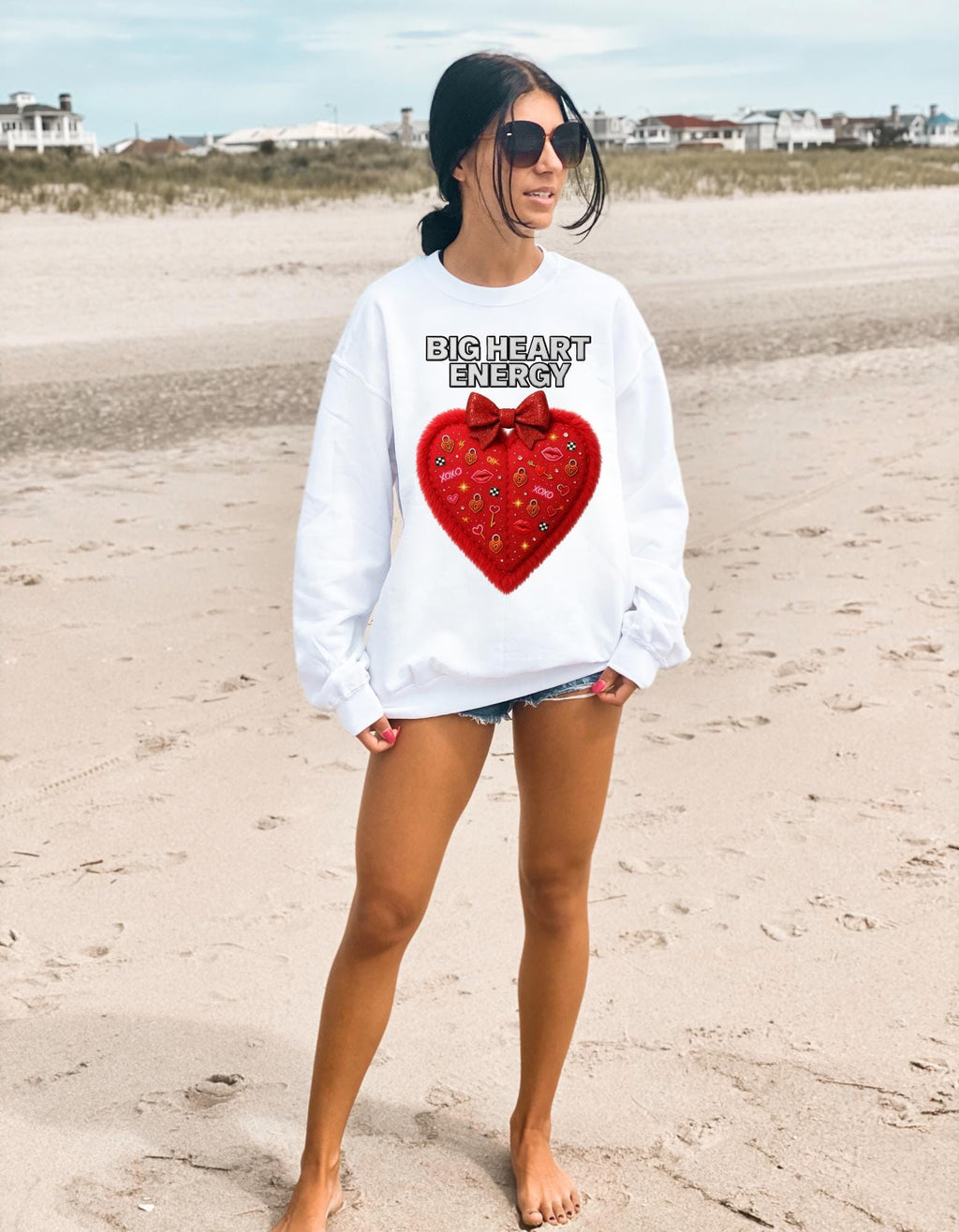 Big Heart Energy Crewneck | Valentine's Day Graphic Pullover
