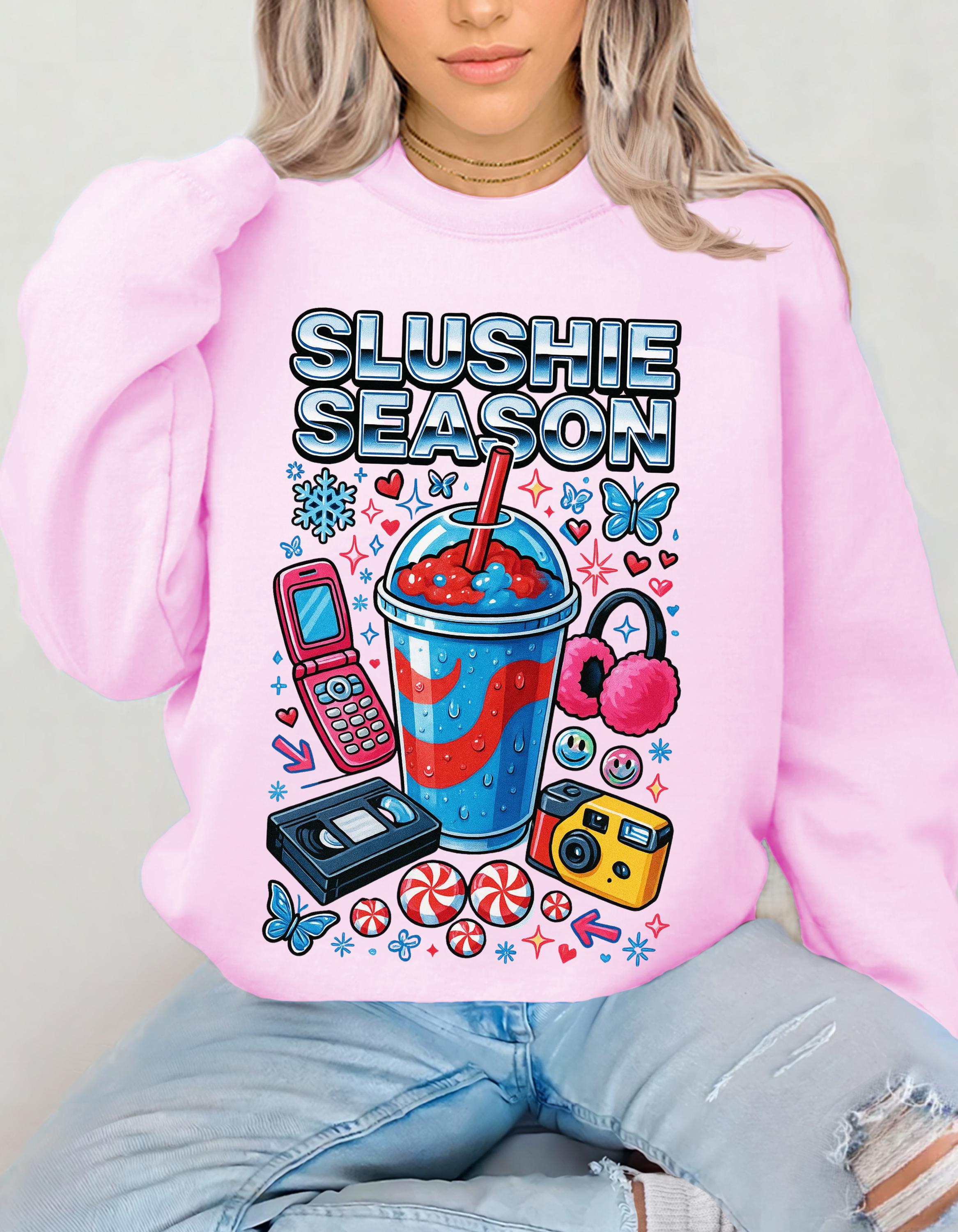 Slushie Season Crewneck Sweatshirt | Retro Y2K Streetwear
