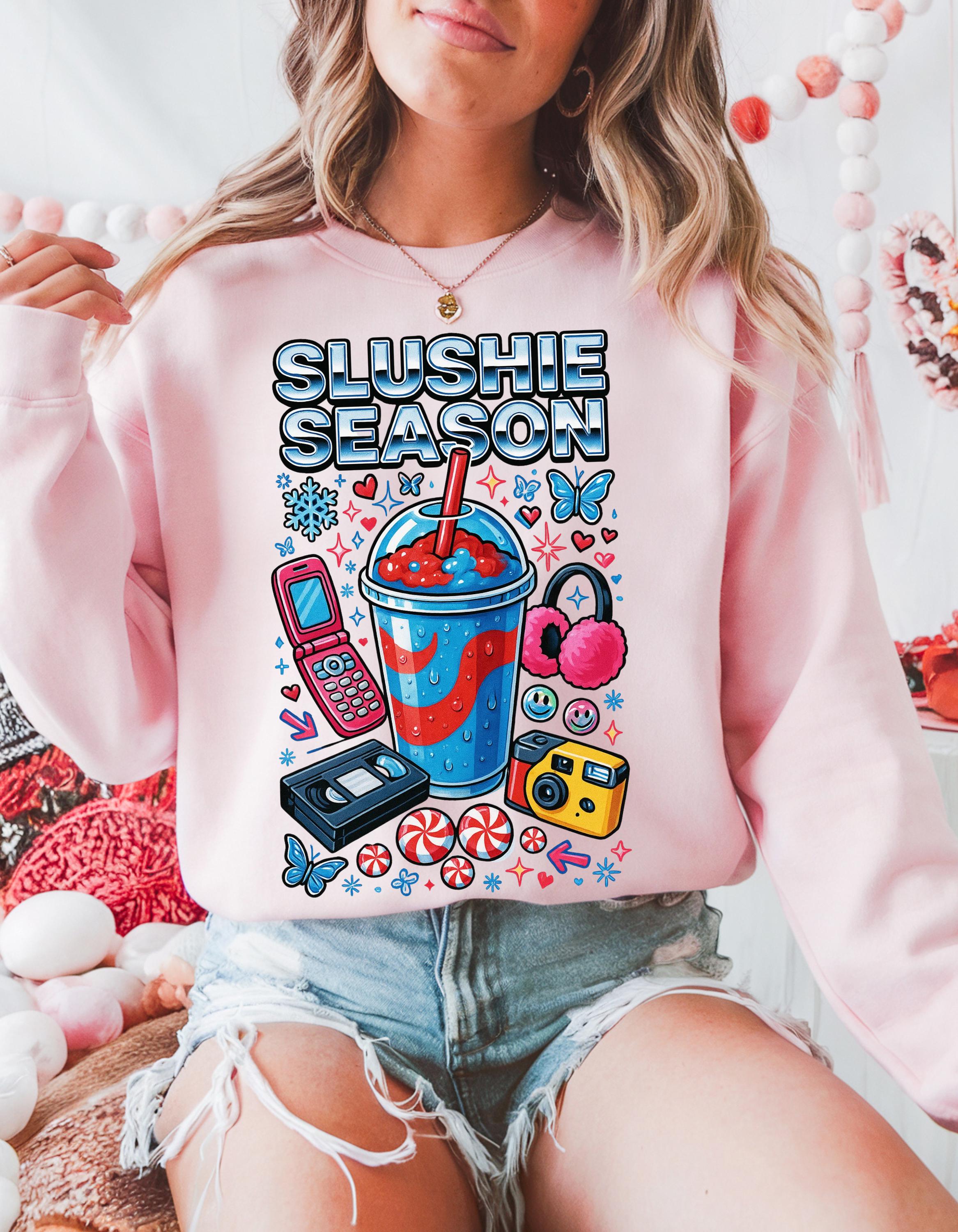 Slushie Season Crewneck Sweatshirt | Retro Y2K Streetwear