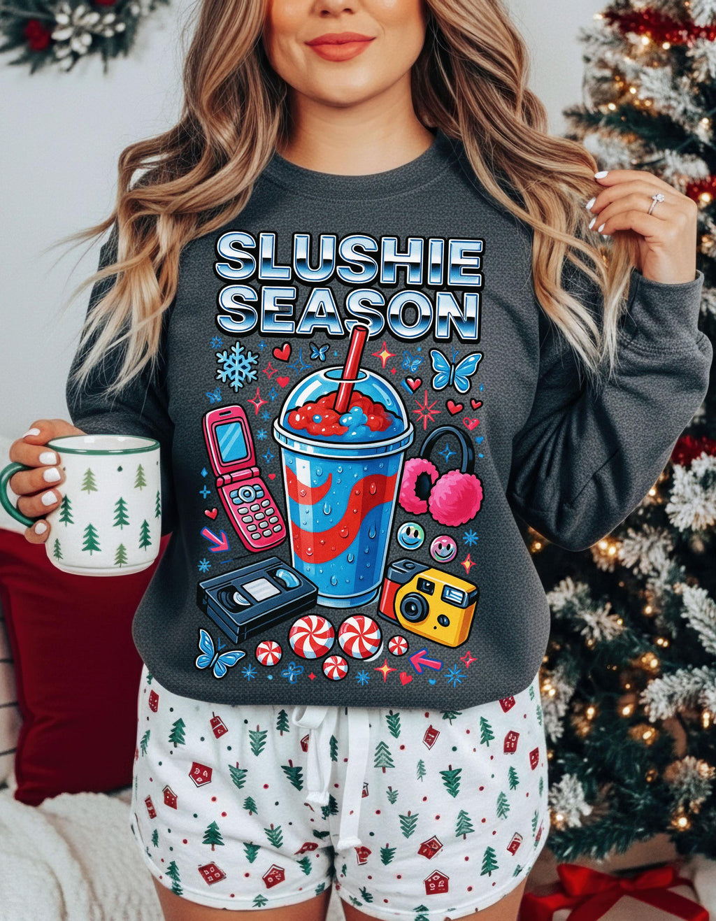 Slushie Season Crewneck Sweatshirt | Retro Y2K Streetwear