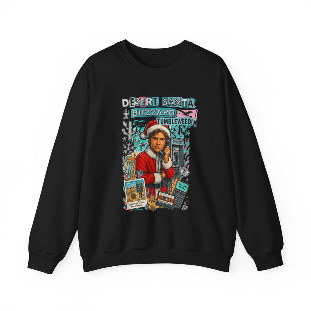 Desert Santa Sweatshirt: Millennial Holiday Humor Crewneck