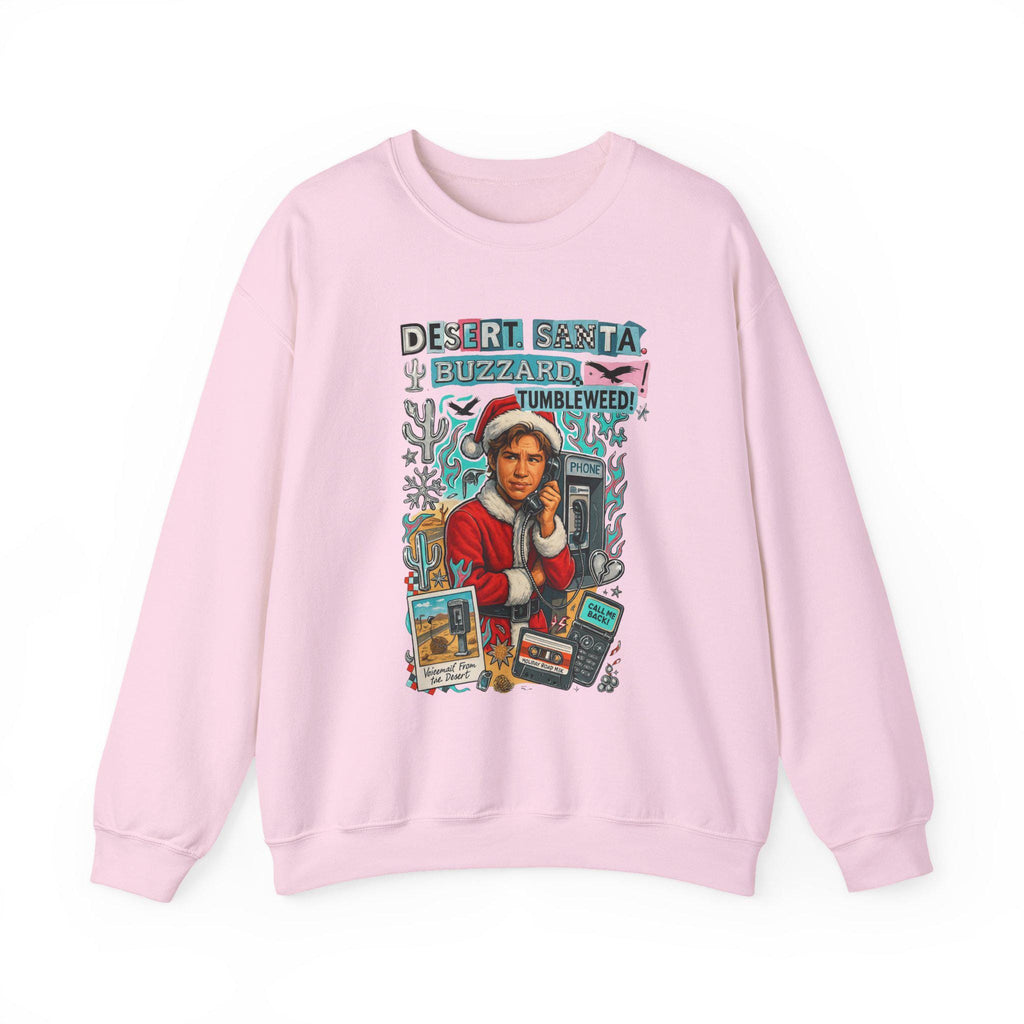 Desert Santa Sweatshirt: Millennial Holiday Humor Crewneck