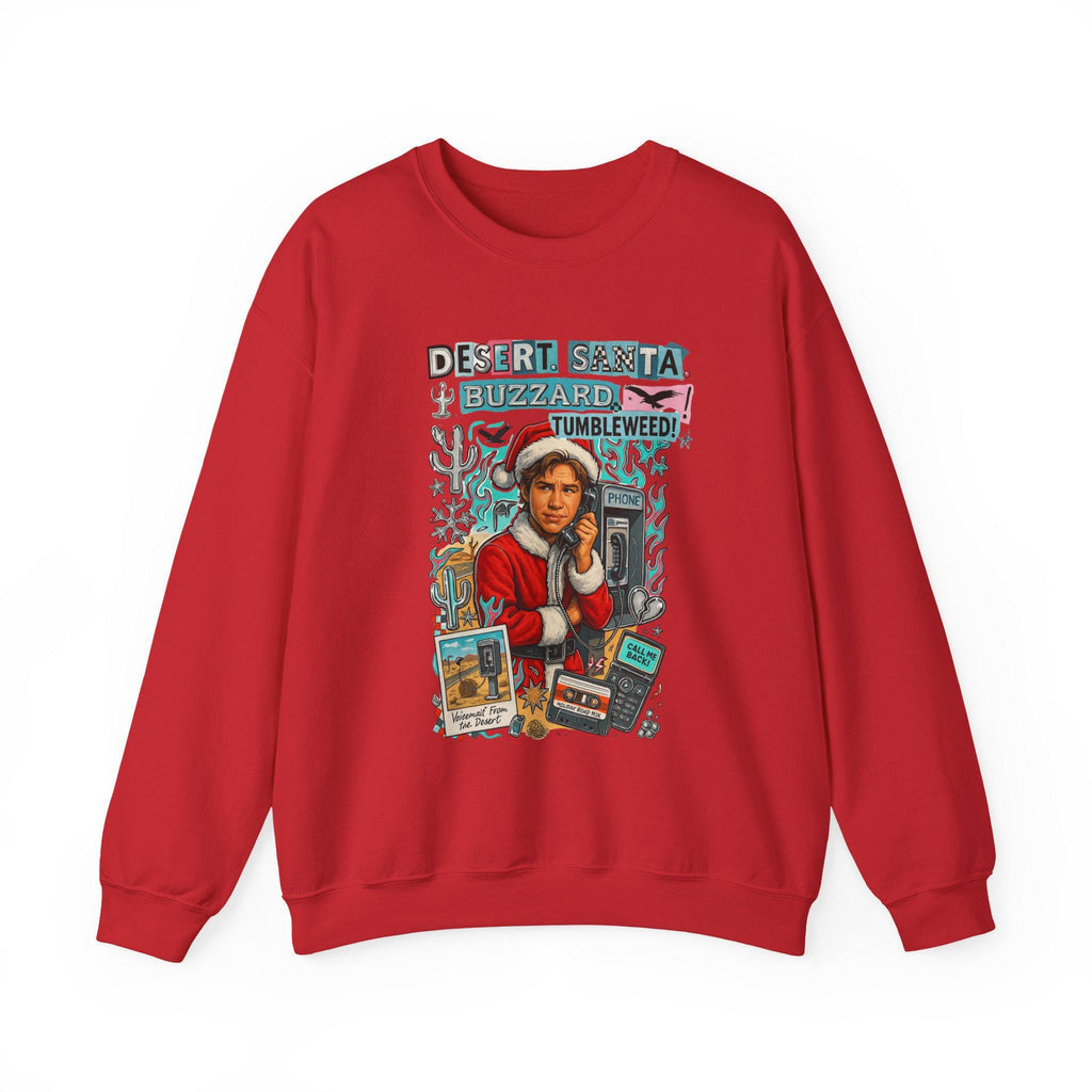 Desert Santa Sweatshirt: Millennial Holiday Humor Crewneck