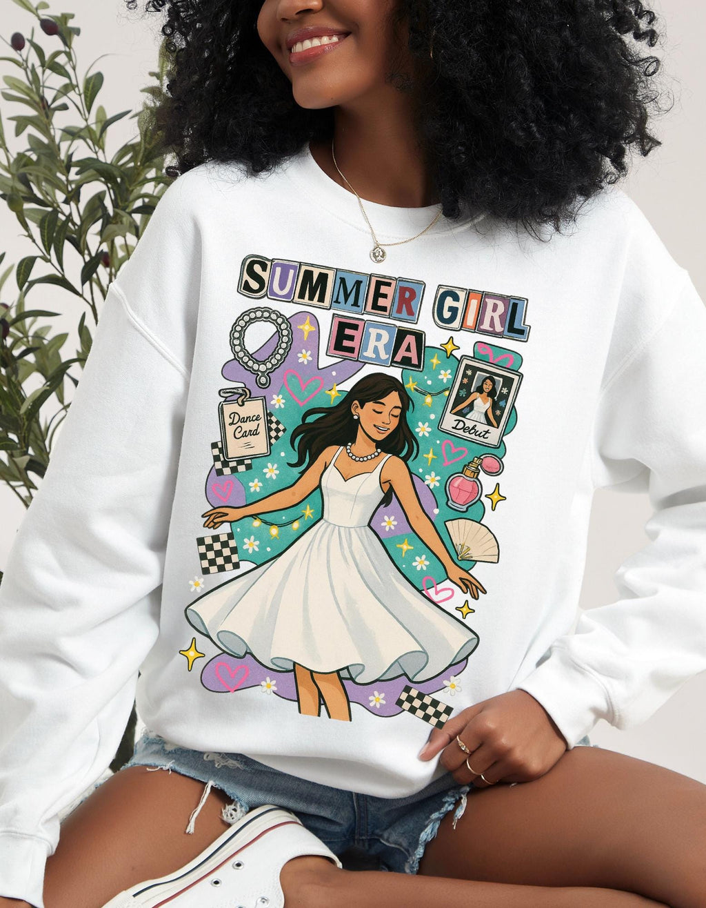 Bookish Rivals to Lovers Embroidered Crewneck Sweatshirt
