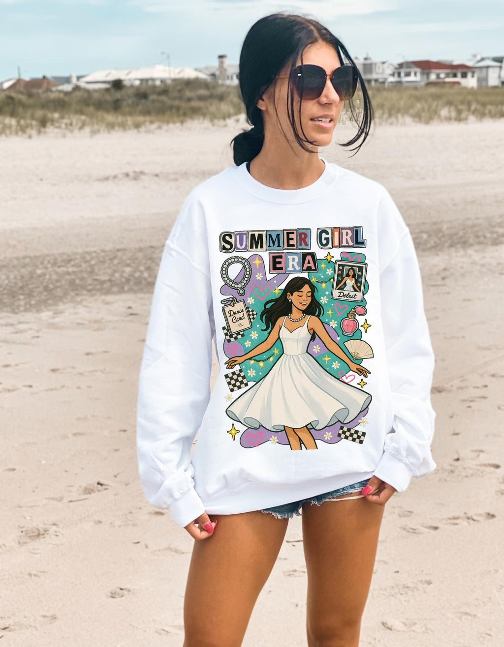 Bookish Rivals to Lovers Embroidered Crewneck Sweatshirt