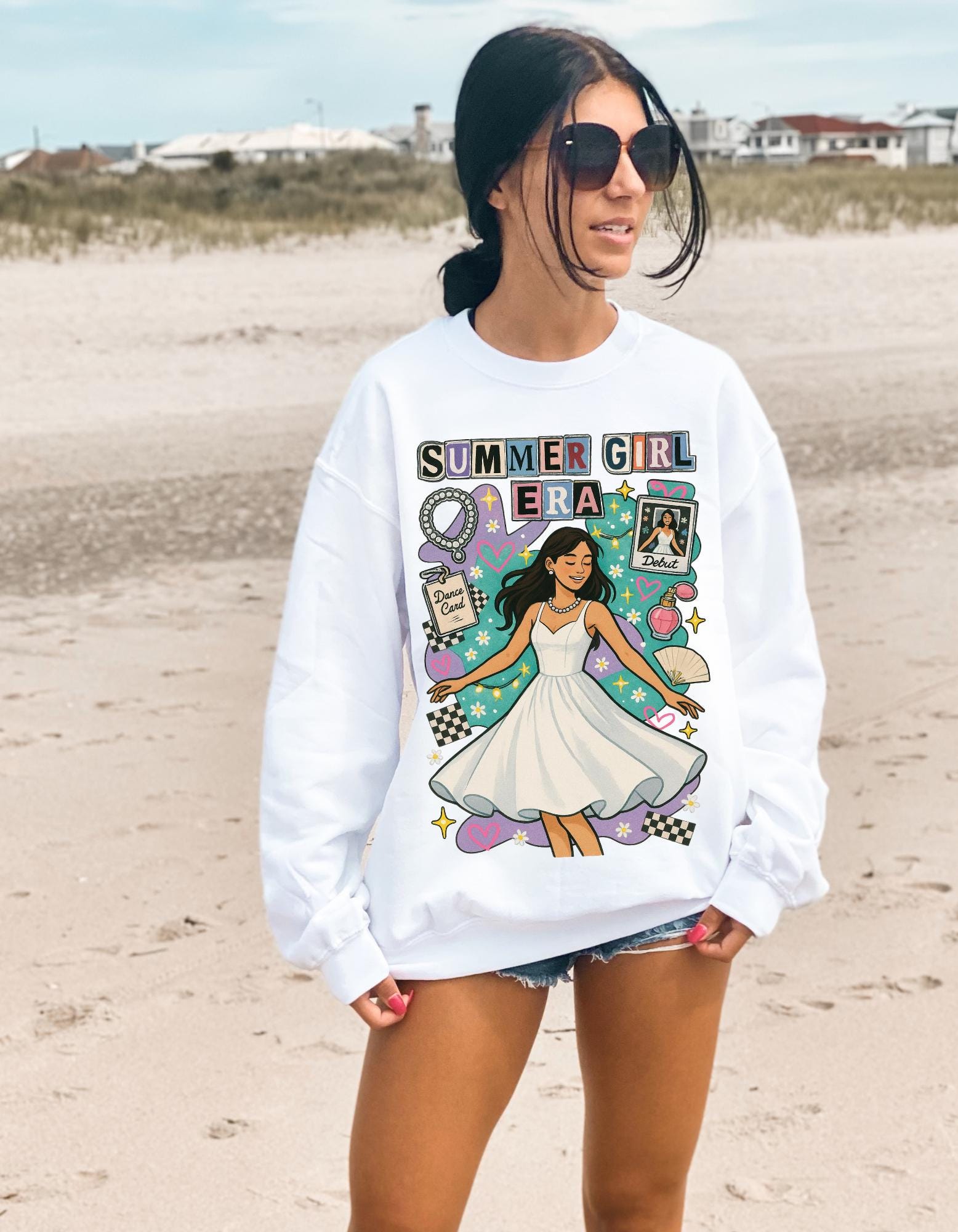 Bookish Rivals to Lovers Embroidered Crewneck Sweatshirt