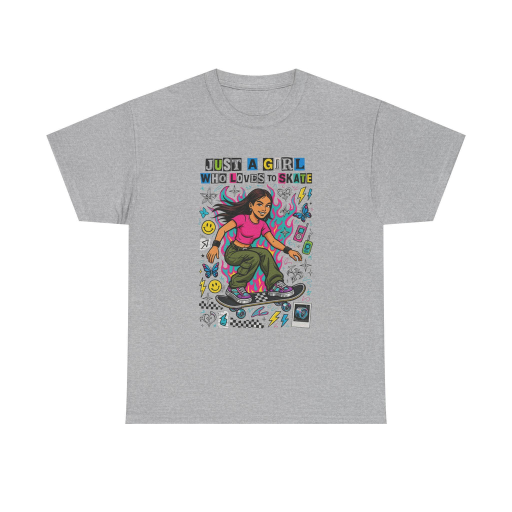 Vintage 90s Skateboard Girl T-Shirt | Retro Skater Tee | Grunge Streetwear