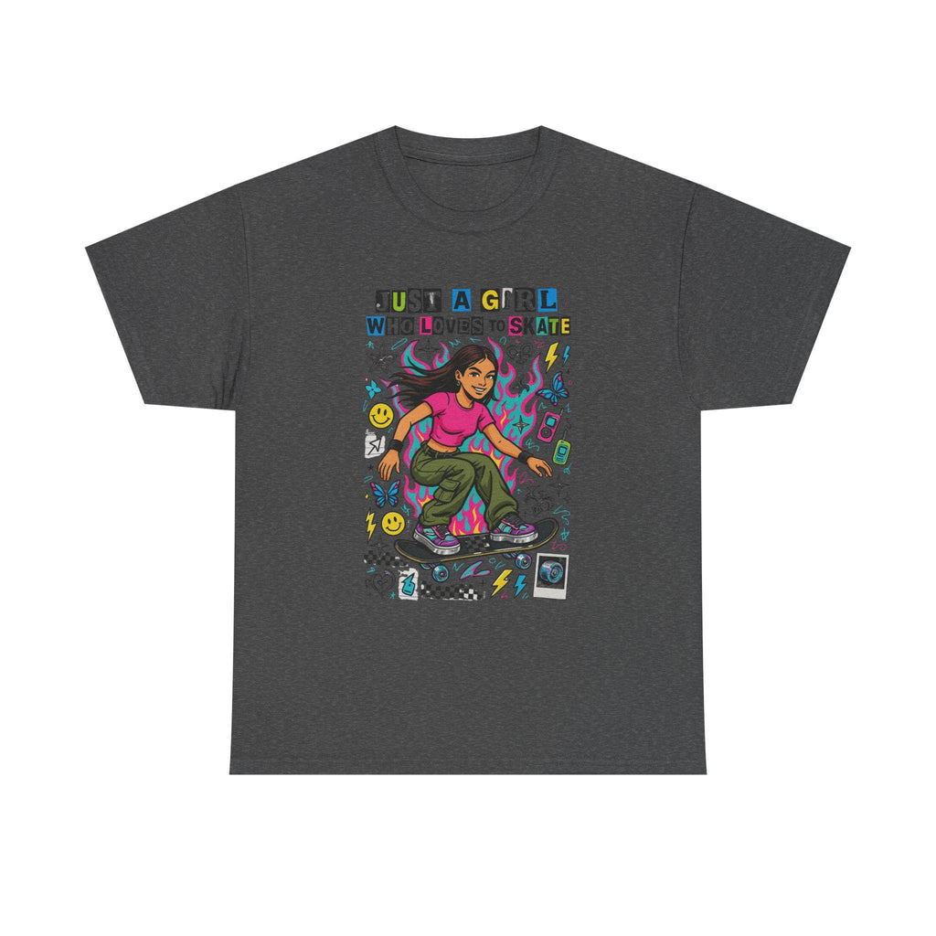 Vintage 90s Skateboard Girl T-Shirt | Retro Skater Tee | Grunge Streetwear
