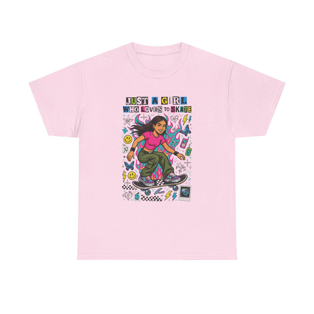Vintage 90s Skateboard Girl T-Shirt | Retro Skater Tee | Grunge Streetwear