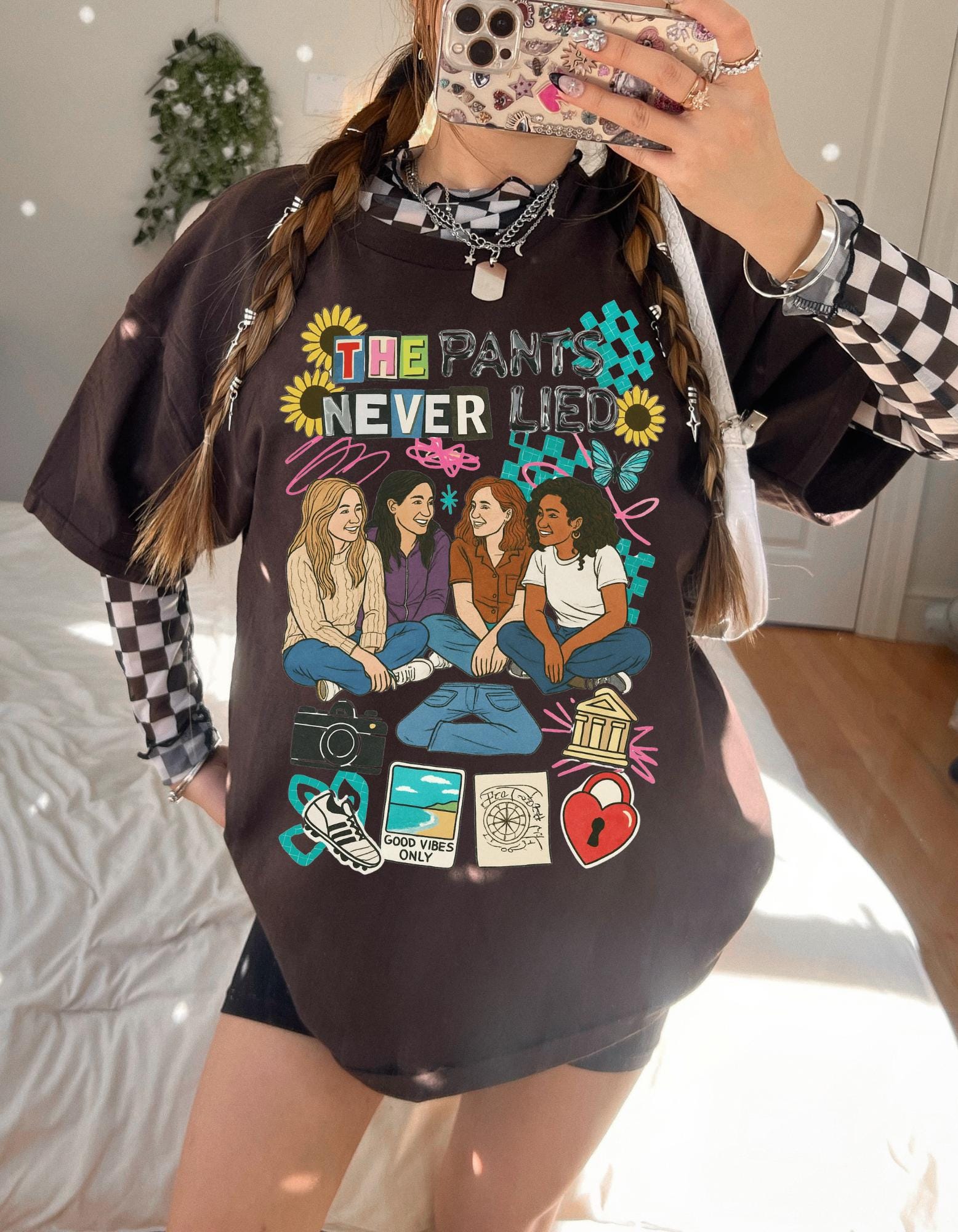 The Pants Never Ever Lied Sisterhood Tee Best Friends Friendship Book Shirt Gift BFF Unisex Top