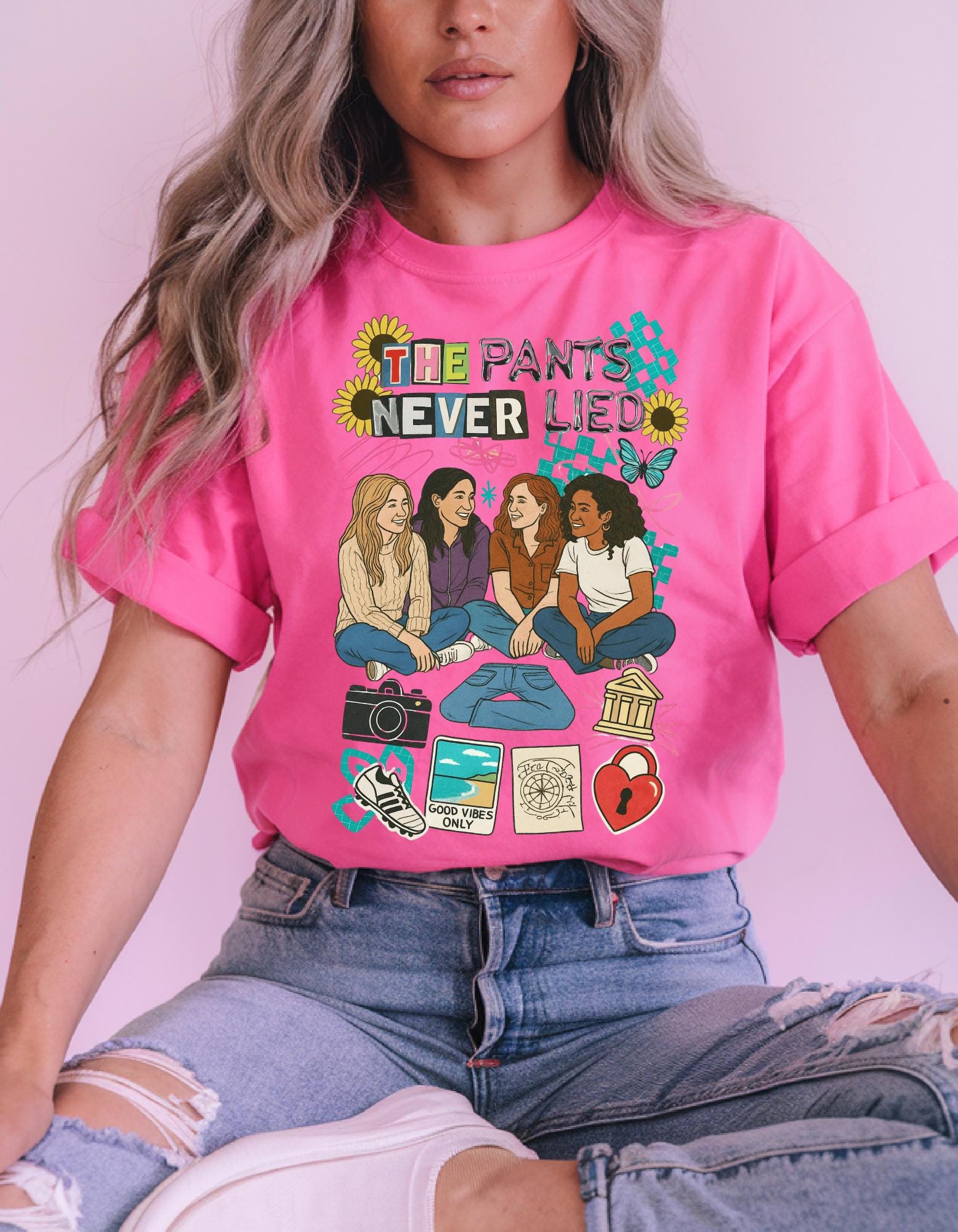 The Pants Never Ever Lied Sisterhood Tee Best Friends Friendship Book Shirt Gift BFF Unisex Top