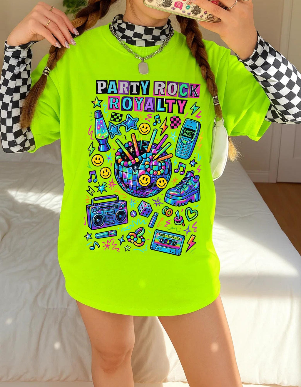 Party Rock Royalty T-Shirt | Retro EDM Dance Music Tee