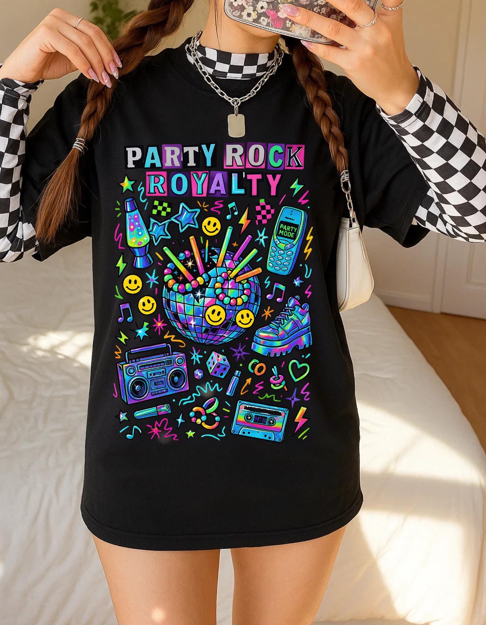 Party Rock Royalty T-Shirt | Retro EDM Dance Music Tee